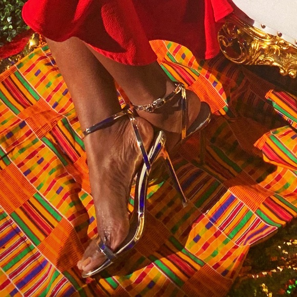 Sexy Gold Sandals - Picture 1 of 5